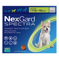 Nexgard Spectra for Medium Dogs 16.5-33 lbs (Green)