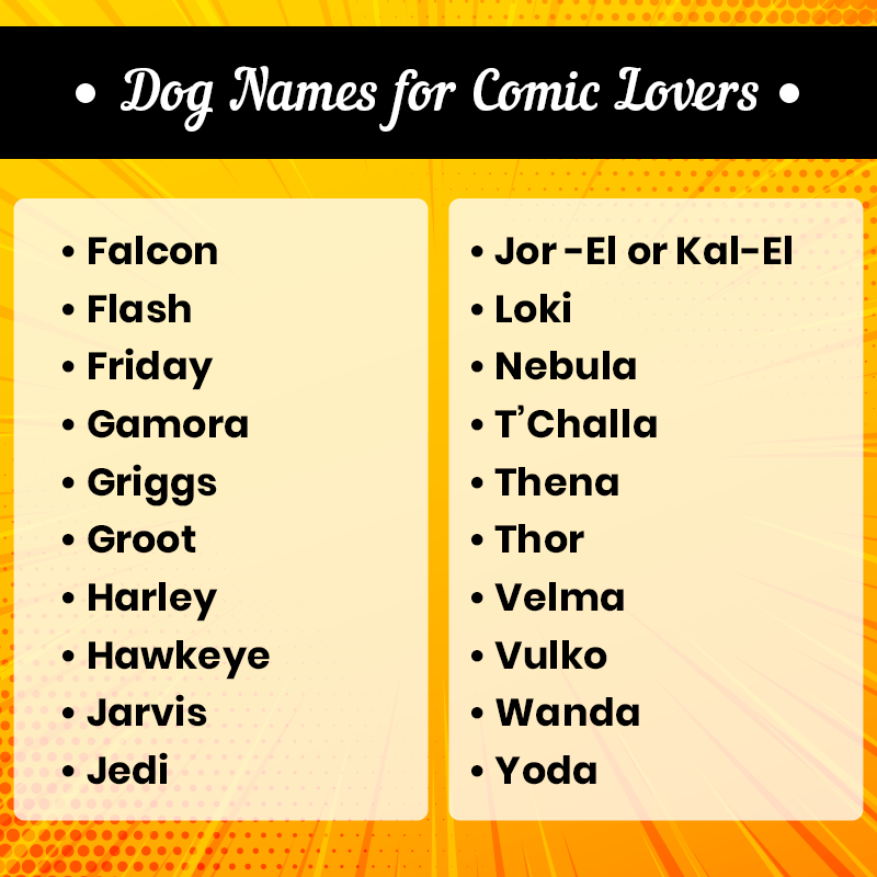 Dog-names-for-comic-lovers