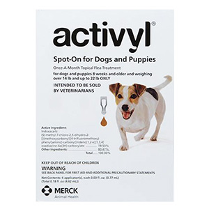 Activyl For Small Dogs 14-22 Lbs Orange 4 Pack