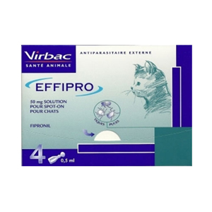 pets BudgetPetCare Effipro Spot-On for Cats, Effipro Spot-On Solution Cats, Effipro Spot On Cat Flea Treatment