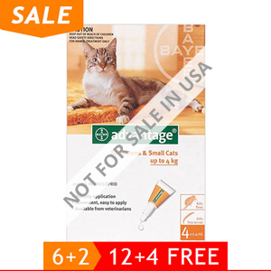 Advantage Kittens & Small Cats 1-9lbs 4 Months