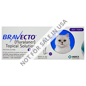 Bravecto Spot-On For Medium Cats 6.2 Lbs - 13.8 Lbs 1 Pack
