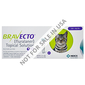 Bravecto Spot-On For Small Cats 2.6 Lbs - 6.2 Lbs 1 Pack