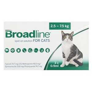 Broadline Spot-On Solution Broadline Spot On For Large Cats 5.5 To 16.5 Lbs 3 Pack