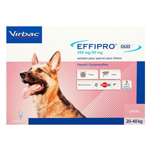 Effipro Duo Spot-On For Large Dogs 45 To 88 Lbs. 12 Pack