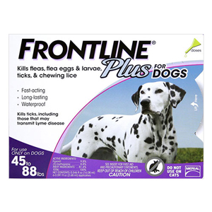 Frontline Plus For Large Dogs 45-88 Lbs (Purple) 12 Months