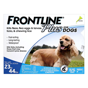 Frontline Plus For Medium Dogs 23-44 Lbs (Blue) 3 Months