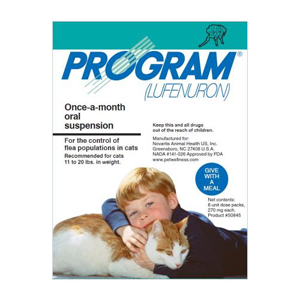 Program Oral Suspension Large Cat 11-20 Lbs (Teal) 12 Ampules