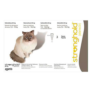 Stronghold Large Cats 7.5 Kg -10 Kg 60 Mg (Grey) 3 Months