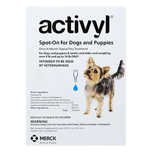 Activyl For Very Small Dogs 4-14 Lbs Blue 4 Pack