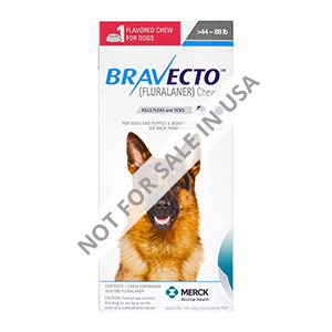 Bravecto For Large Dogs 44-88lbs (Blue) 1 Chews