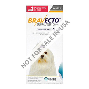 Bravecto For Toy Dogs 4.4 To 9.9 Lbs (Yellow) 2 Chews