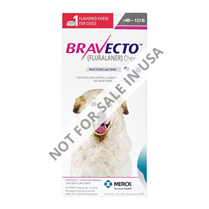 Bravecto For Extra Large Dogs 88-123lbs (Pink) 3 + 1 Free