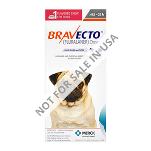 Bravecto For Small Dogs 9.9-22lbs (Orange) 1 Chews