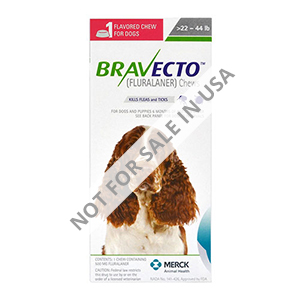 Bravecto For Medium Dogs 22- 44 Lbs (Green) 2 Chews