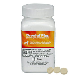 Drontal Plus For Very Small Dogs Upto 3kg 2 Tablet