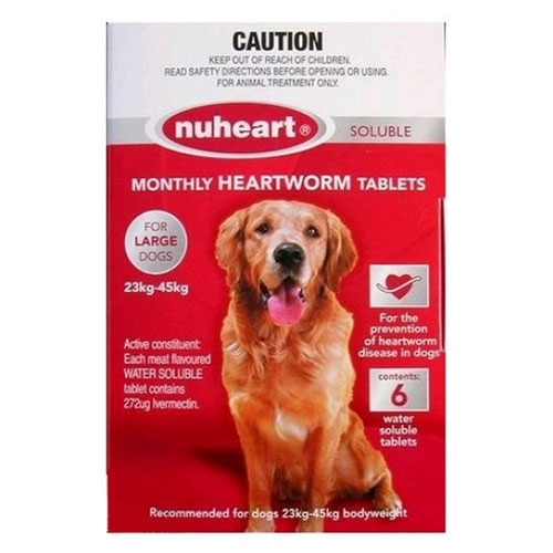 Nuheart Generic Heartgard For Large Dogs 51-100lbs (Red) 6 Tablet