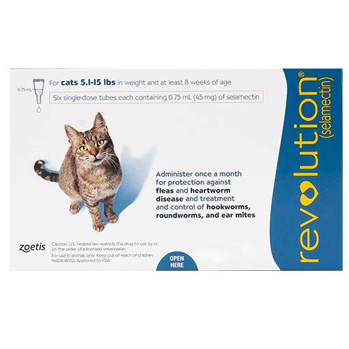 Revolution For Cats 5 -15lbs (Blue) 6 Doses