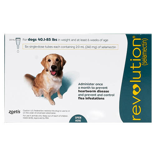 Revolution For Large Dogs 40.1-85lbs (Green) 3 Doses