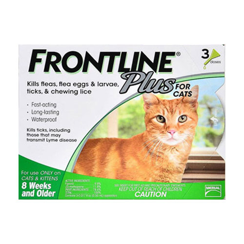 Buy Frontline Plus Flea & Tick Treatment for Cat Supplies